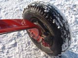 Hydraulic brakes on rear whees