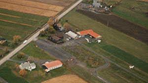 Richelieu airport from the sky